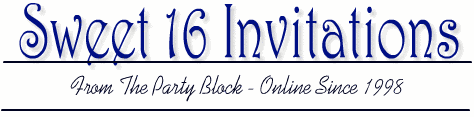 Sweet 16 Invitiations Online